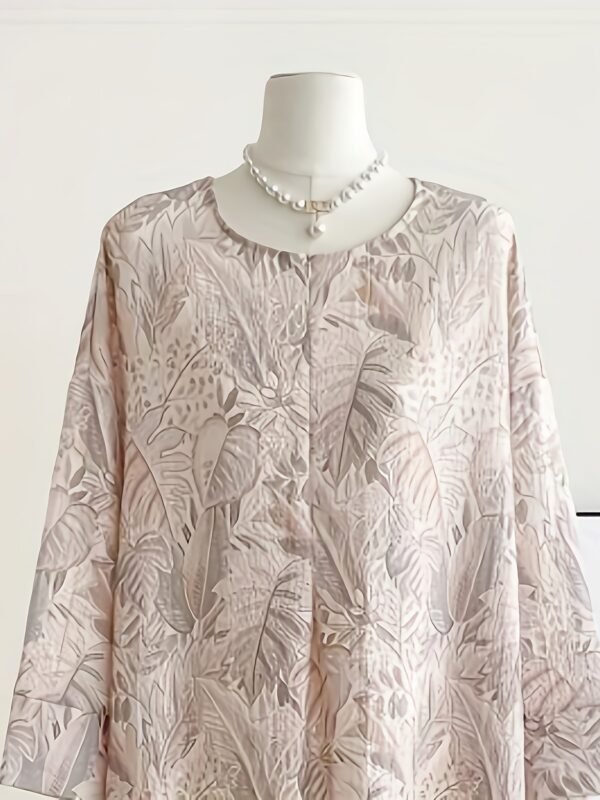 Floral Print Modest Maxi Dress
