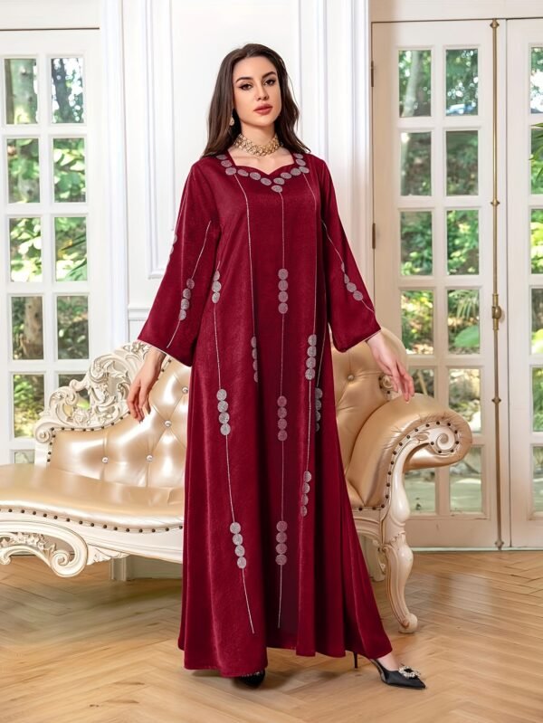 1791622c-dda7-44aa-b258-cbfcfc993748.jpg Satin Sequin Muslimah Gown