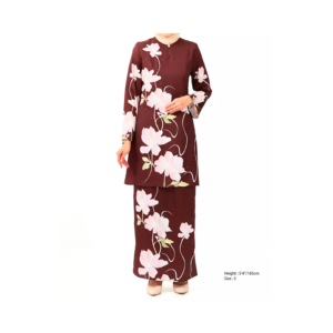 3-1.png Brown Floral Baju Kurung