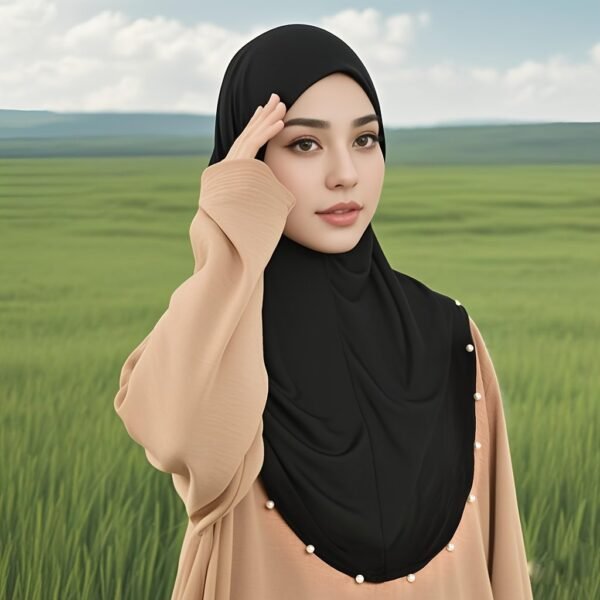 Beaded Neck Cover Inner Hijab Cap