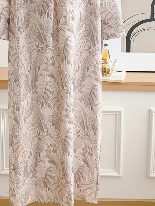 Floral Print Modest Maxi Dress