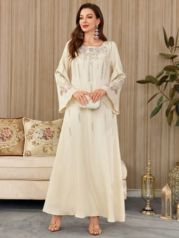 893047e7-1244-4de9-b86d-45463d05df48.jpg Embroidered Modest Kaftan Dress