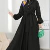 9340d76f-f17f-4761-97b4-956a8e97297e.jpg Retro Lantern Sleeve Muslimah Dress