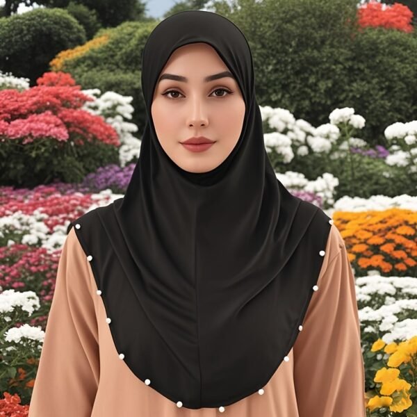 Beaded Neck Cover Inner Hijab Cap