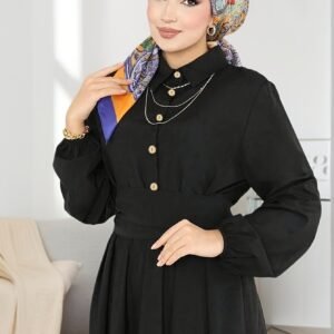 f9c9d1a8-2e9a-43dc-95c3-38eabdecf506.jpg Retro Lantern Sleeve Muslimah Dress